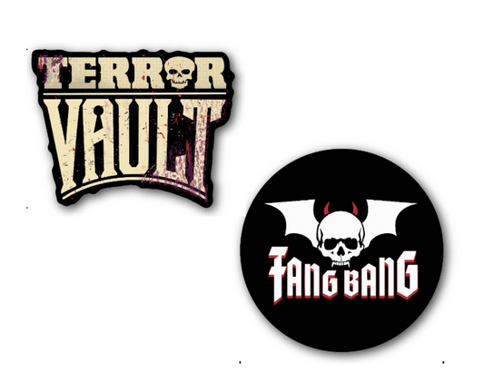 Terror Vault and Fang Bang Stickers